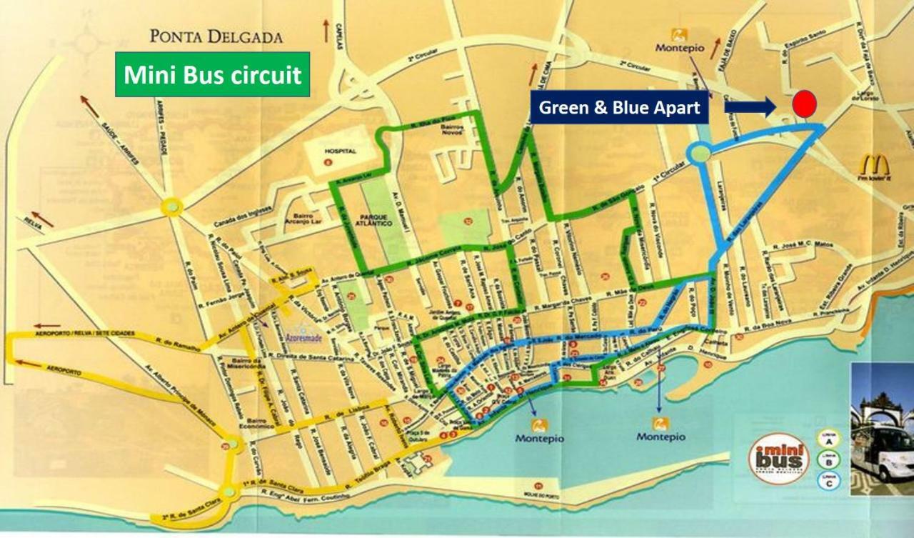 Green & Blue 3 Bedrooms Понта-Делгада Экстерьер фото